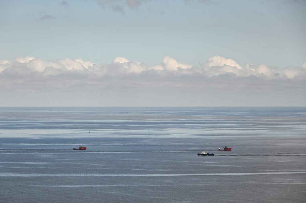 Montevideo rambla waterfront at sunrise with calm sea